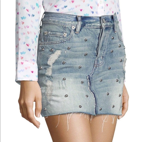 Rails Wynonna Studded Distressed Skirt
